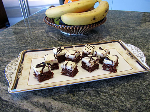 mint frosted brownies with bitter chocolate drizzle brownies with mint icing