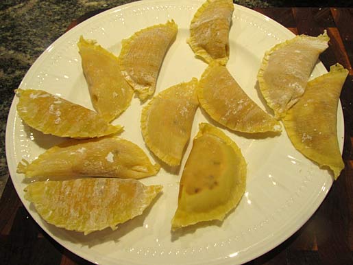 pumpkin wontons pumpkin ravioli in wonton wrappers