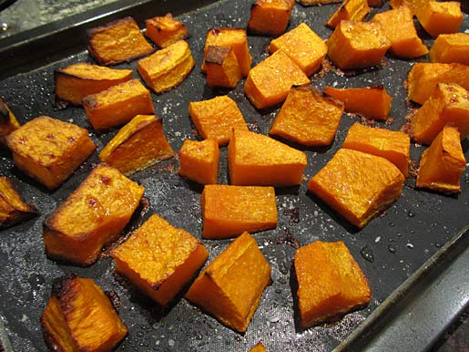 roasted pumpkin (winter squash) roasted pumpkin or butternut squash