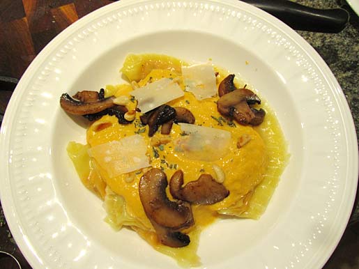 pumpkin or squash ravioli squash or pumpking wonton ravioli