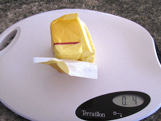 4oz butter weighing 4 ounces of butter