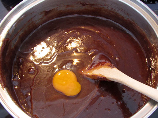 adding an egg to cake batter adding an egg to cake batter