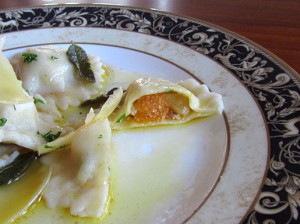 Butternut and Pine Nut Ravioli