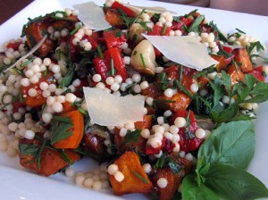 Fregola Salad with Butternut and Roasted Peppers